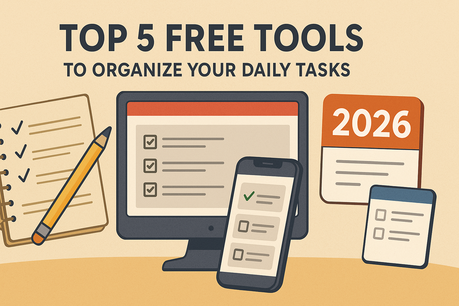 Boost Your Productivity in 2026: Top 5 Free Tools to Manage Your Daily Tasks