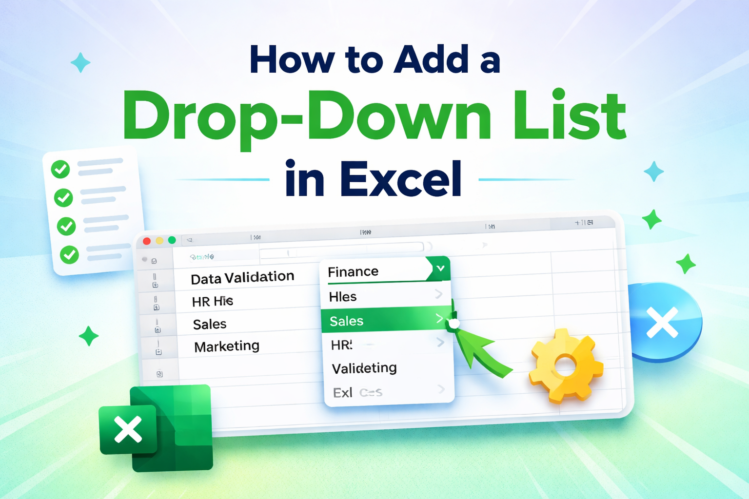 How to Add a Drop-Down List in Excel